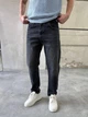 Мужские джинсы Difransel Slim Crop Fit 36 черные с потертостями - изображение 1