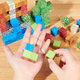 Магнитный конструктор Майнкрафт из 100 блоков по сюжету игры Minecraft со случайными дизайнами, развивающая игрушка для детей - изображение 4