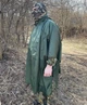 Дождевик военный маскировочный пончо плащ многоразовый накидка от дождя олива - изображение 11