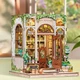 Румбокс Бук Нук Book Nook «Квітковий будиночок» Створення Книжкового Куточка 3D конструктор DIY DollHouse мініатюрний ляльковий будинок з підсвіткою 18×16×15,5 см (BAA23) - зображення 6