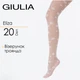 Детские тонкие колготки с узором "розы" Giulia ELIZA 20 (7) 140/146 White-bianco, стильные для девушек, нарядные - изображение 1
