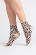 Жіночі шкарпетки з анімалістичним принтом Giulia WS2 FASHION 2503 36/40 Beige-sand, повсякденні без резинки, з леопардовим принтом - зображення 3