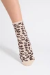 Жіночі шкарпетки з анімалістичним принтом Giulia WS2 FASHION 2503 36/40 Beige-sand, повсякденні без резинки, з леопардовим принтом - зображення 4
