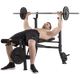 Лава для жиму штанги універсальна Tunturi WB40 Compact Width Weight Bench 17TSWB4000 - зображення 2