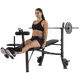 Лава для жиму штанги універсальна Tunturi WB40 Compact Width Weight Bench 17TSWB4000 - зображення 3