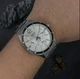 Мужские классические часы Casio MTP-1374D-7A серебристые с белым циферблатом - изображение 3