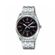 Мужские классические часы Casio MTP-1335D-1A2 серебристые с чёрным циферблатом - изображение 1