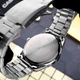 Мужские классические часы Casio MTP-VD03D-3A1 серебристые с зелёным циферблатом - изображение 4