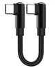 Кабель переходник угловой USB Type-C M/M Fast Charge PD66W 3A Black, 25 см (48885) - изображение 2
