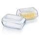 Масленка с крышкой стеклянная Luminarc Butter 17 см (N3913) - изображение 3