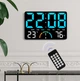 Часы Deepfox GH-9008 LED цифровые электронные настенные/настольные Будильник Дата Температура Влажность 25х17см синий - изображение 1