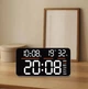 Годинник Deepfox YX-2810 LED цифровий електронний настінний/настільний Будильник Дата Температура Вологість 34х16см білий - зображення 7