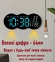 Годинник Deepfox YX-2808 LED цифровий електронний настінний/настільний Будильник Дата Температура 28х11,5см синій - зображення 2
