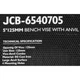 Лещата сталеві з ковадлом 5"- 125 мм | 58993 | JCB - изображение 6