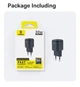 Зарядное устройство BASEUS 30W GAN Type-C Адаптер Быстрой Зарядки Quick Charger Original QC PD EnerFill FN22 Fast Charger 30W - изображение 5
