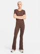 Спортивные штаны женские Nike W Nsw Nk Chll Knt Mrib Mr Flr FQ2113-237 L Коричневые (0196974908043) - изображение 3