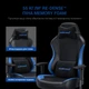 Кресло геймерское игровое Anda Seat Luna Color Size L до 100 кг Black/Blue PVC (AD18-48-BS-PV) - изображение 15