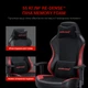 Кресло геймерское игровое Anda Seat Luna Color Size L до 100 кг Black/Red PVC (AD18-48-BR-PV) - изображение 15