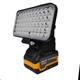 Переносний LED прожектор акумуляторний + акумулятор 21 V 6 А | Потужний ліхтар для дому, дачі, гаража, кемпінгу - зображення 1