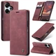Чохол книжка Caseme з магнітом для Xiaomi Redmi 13 бордовий - зображення 7