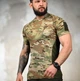 Тактична чоловіча футболка потовідвідна coolmax військова піксель мультикам розмір L - зображення 4
