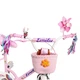 Детский велосипед 20" CORSO EMILY 2-х колесный для девочки 6-9 лет 120-145 см с ручными и ножным тормозами и дополнительными колесами корзина звонок багажник для детей розовый - изображение 13