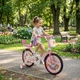 Детский велосипед 20" CORSO EMILY 2-х для девочки на возраст 6-9 лет 120-145 см с ручными и ножным тормозами и дополнительными колесами корзина звонок багажник для детей белый - изображение 6