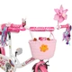 Детский велосипед 20" CORSO EMILY 2-х для девочки на возраст 6-9 лет 120-145 см с ручными и ножным тормозами и дополнительными колесами корзина звонок багажник для детей белый - изображение 7
