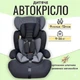 Автокресло детское универсальное с бустером группа 1/2/3 для детей 9-36 кг от 9 месяцев до 12 лет трёхточечный ремень безопасности серій - изображение 1