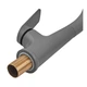 Смеситель для кухни Plamix Lucas-017 SET Graphite Refl.Grey термопластиковый (цвет графит+гибкий серый излив) (PM0723) - изображение 7