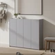 Тумба для взуття Doros Кассель Сірий 4 ДСП 128х40х110 (DRS-011829) - зображення 3