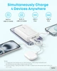 Павербанк Anker Zolo A110M 20000mAh 45W Fast Charge PD с двумя встроенными кабелями USB-C, дисплей, быстрая зарядка Белый - изображение 6