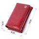 Кошелек женский в три сложения из лакированной натуральной кожи ST Leather 22708 Красный - изображение 3
