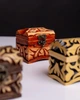Шкатулка деревянная резная для украшений 7×7×5 см ручная работа липа - изображение 6