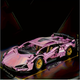 Конструктор техник машинка Lamborghini TOPA 1280 деталей масштаб 1:14 Розовый N0451 - изображение 6