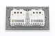 Подвійна розетка європейського стандарту 146х86 з USB та Type-C, (полікарбонат), біла - изображение 2