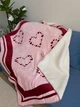 Плед розовый сердца Victoria's Secret Cozy-Fleece Blanket - изображение 2