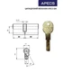 Цилиндр APECS Premier QM 70(30*40) G - изображение 3