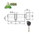 Латунний циліндр Kedr BRASS M 90 ZCN (55*35T) brass key - изображение 5