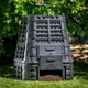 Компостер садовий Kadax K3967 740 л морозостійкий пластиковий контейнер для компосту Чорний - зображення 2