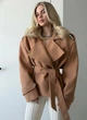 Тренч пальто 629р4956 бежевий one size - изображение 1
