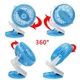 Міні-вентилятор USB із розпиленням води Mini fan AND компактний кондиціонер із прищіпкою - зображення 4