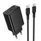 Зарядное устройство с быстрой зарядкой и кабелем C to C 60W HOCO CS93A PD 20W Type-C - изображение 1