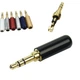 Штекер 3.5мм TRS mini jack джек стерео 3pin металлический корпус 3.7х0.75 см Золотистый 286874 03 AT3 - изображение 2