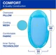 Надувний шезлонг-гамак SwimWays Spring Float Premium, блакитний, навантаження до 113 кг ( 173х89 см) - изображение 4