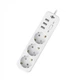 Фільтр мережі PREMIUM LP-X3 USB 2 м White (2200Вт) (21766) - зображення 3