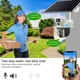 4K Беспроводная камера Solar WI-FI , двойной объектив, ночное видение V380 Pro CCTV 8MP - изображение 3