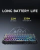 Клавіатура Бездротова Gravastar Mercury K1 Black Lite Прозора Ігрова Механічна. 2.4G/Bluetooth/Кабель. Hot-Swap. Батарея 4000mAh. RGB Підсвічування Корпусу. Kailh Cherry Pink - зображення 6