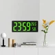 Годинник Deepfox DS-3808L gaosiio LED цифровий електронний настінний/настільний Будильник Дата Температура Вологість 35х15см зелений - зображення 1