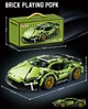 Конструктор гоночная машина для детей и взрослых Lamborghini (Ламборгини) Зеленая, машинка 317 деталей - изображение 4